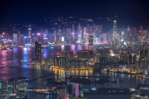 skyscrapers, buildings, harbor, skyline, night view, night, city, victoria harbour, hong kong, cityscape, travel, city, city, hong kong, hong kong, hong kong, hong kong, hong kong